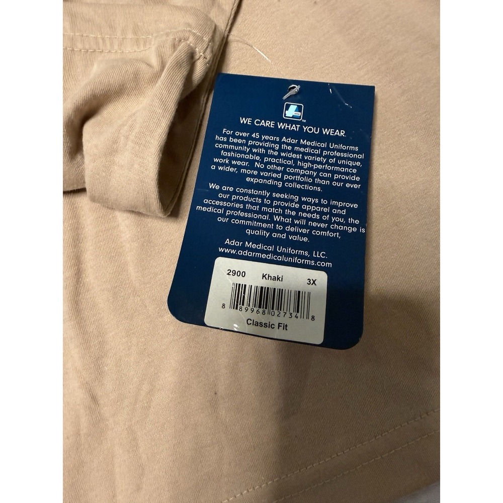 Adar Underscrub Tee Comfort Long Sleeve T-Shirt Khaki Classic Fit SZ 3XL - Picture 8 of 9